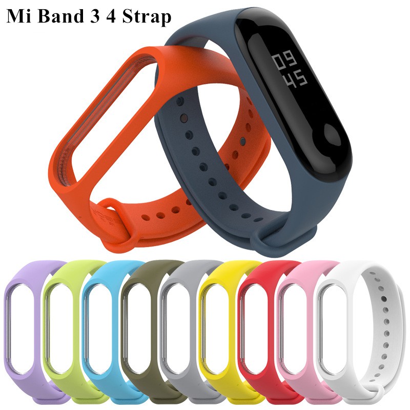 Mi band 2 Replacement silicone Wriststrap for Xiaomi Mi Band 4 3 strap Bracelet  Wrist Band