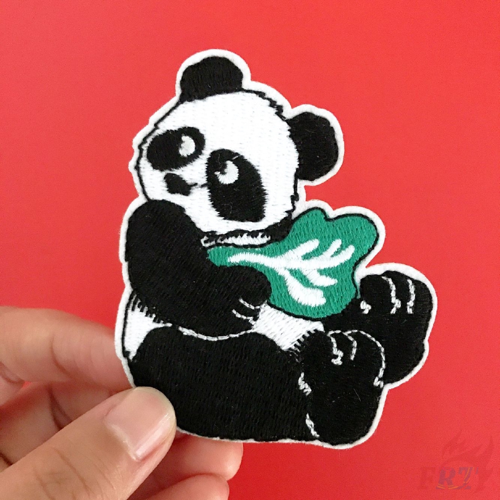 ❀ Miếng Dán Ủi Hình Gấu Trúc Dễ Thương ❀ 1pc Tự Làm May Trên Các Bản Vá Lỗi