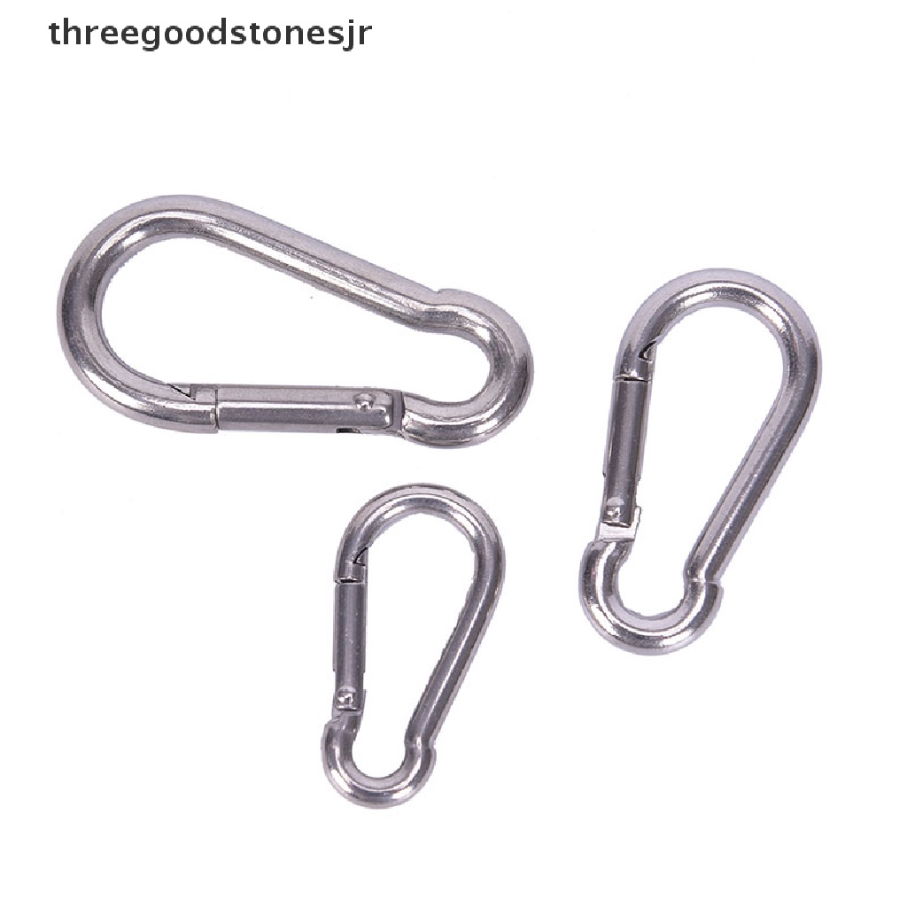 Móc Khóa Carabiner Thao Tác Nhanh Bằng Thép Không Gỉ 304