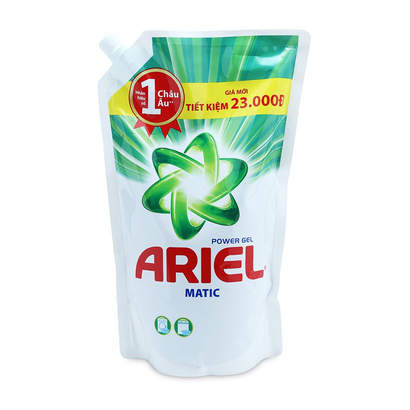 Nước giặt Ariel đậm đặc túi 1,4-2,4kg