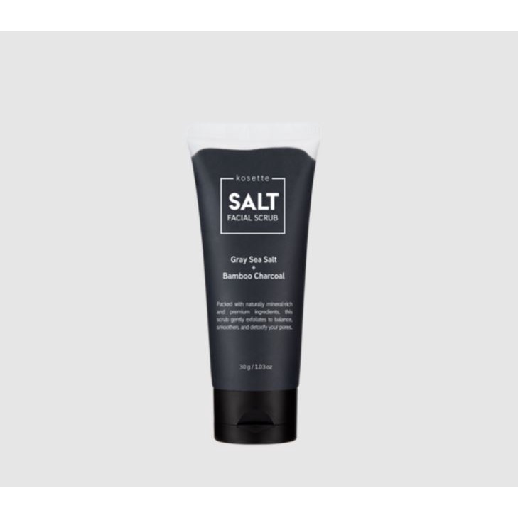 Kosette - Tẩy tế bào chết cơ thể Salt Body Scrub Grey Sea Salt + Bamboo Charcoal