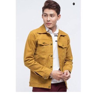 ÁO KHOÁC KAKI MÀU VÀNG - NGHỆ FOME RỘNG NAM + NỮ MẶC RẤT ĐẸP. ZV-9