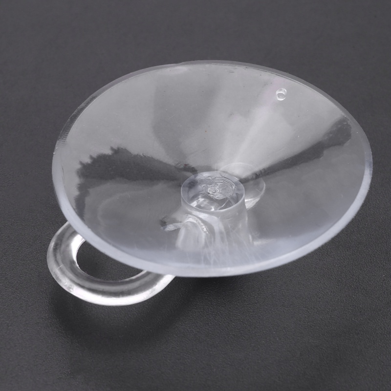 Set 20 Cốc Hút Bằng Nhựa Trong Suốt Có Móc Kim Loại Treo Cửa Sổ Trang Trí Giáng Sinh