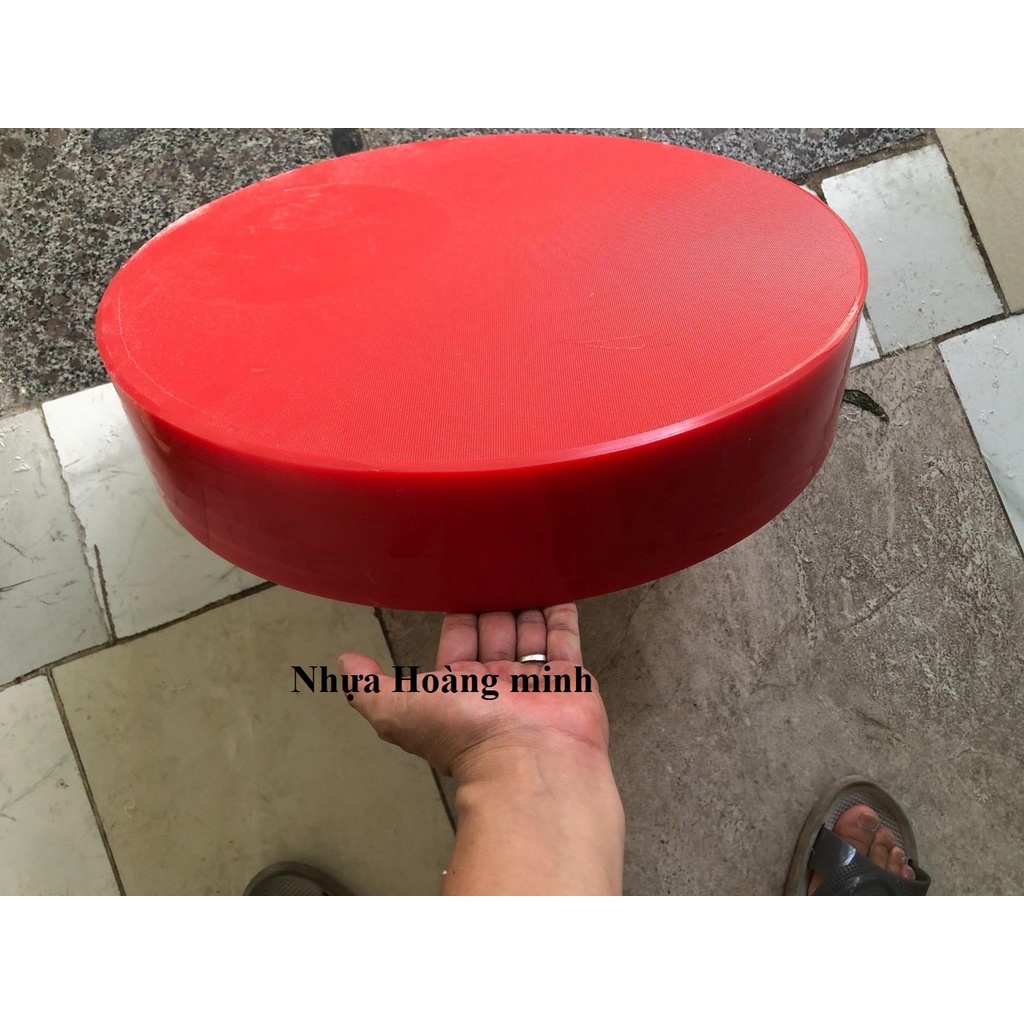 Thớt nhựa tròn 50 dày 10cm, chuyên băm chặt xương