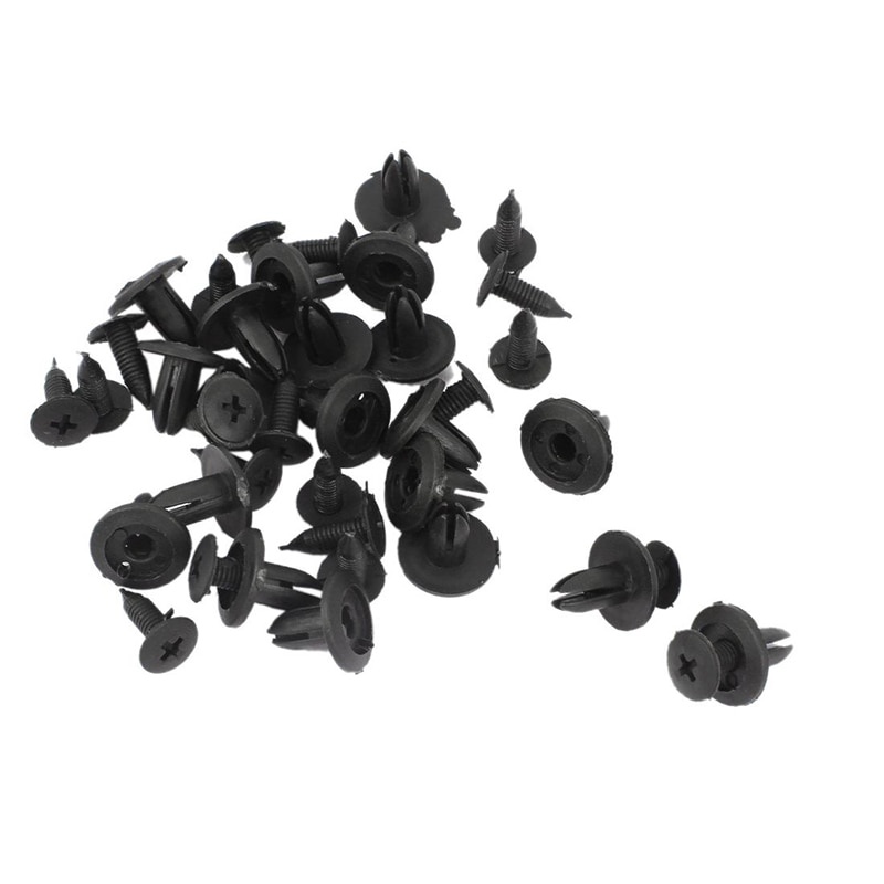 Bộ vít nhựa đa năng Trên Ô Tô Đinh Lá 6Mm Lỗ Nhựa Đinh Tán Chốt Vít Xe Dây Kẹp Dành Cho Xe MG, Nissan Toyota, Kia