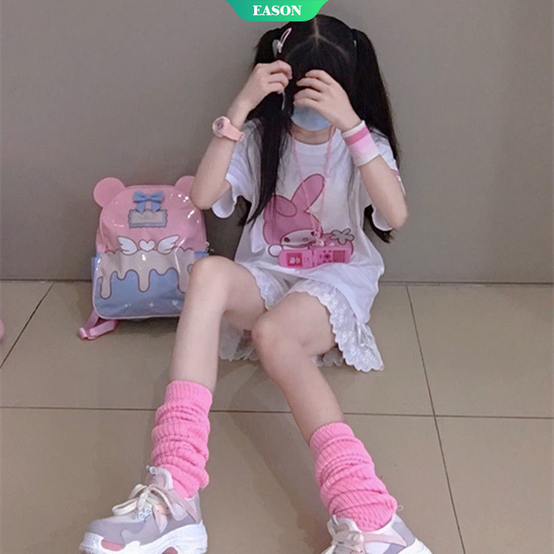 Áo Thun Cotton Tay Ngắn Dáng Rộng In Hình Quả Dâu Dễ Thương Phong Cách Nhật Bản Thời Trang Mùa Hè Cho Nữ 2021