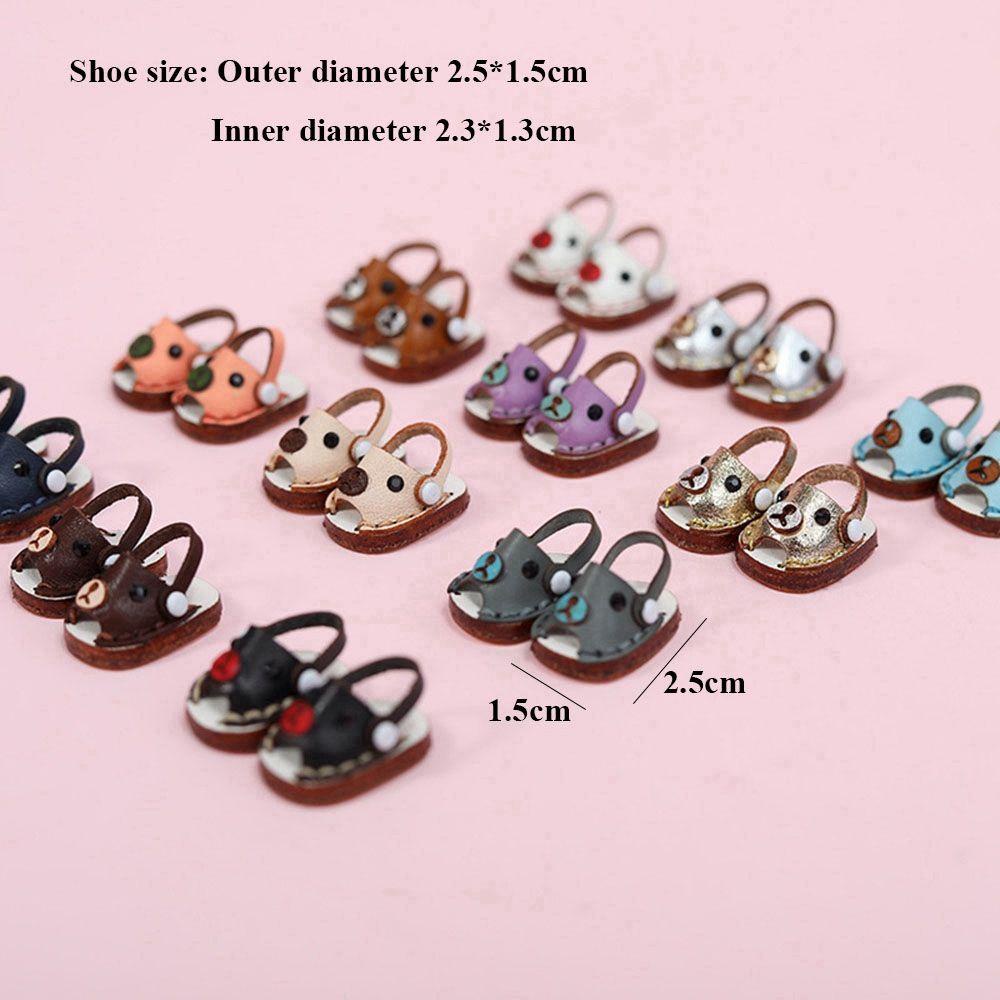 LUOL Giày Búp Bê Da Bò Handmade Dành Cho Búp Bê obitsu11GSCbody9OB11 1 / 11 OB11