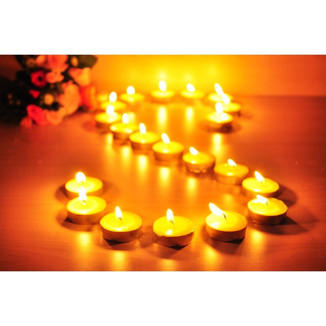 NẾN TEALIGHT KHÔNG KHÓI, KHÔNG MÙI, TỰ TAN