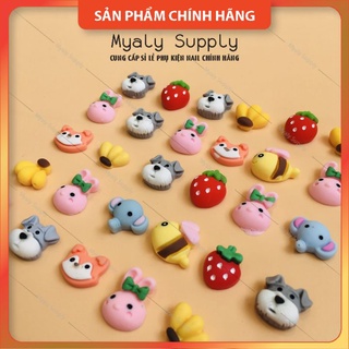 Charm Hoạt Hình Nail Gấu Búp Bê Nơ Kẹo Mút Rượu Bộ Bài