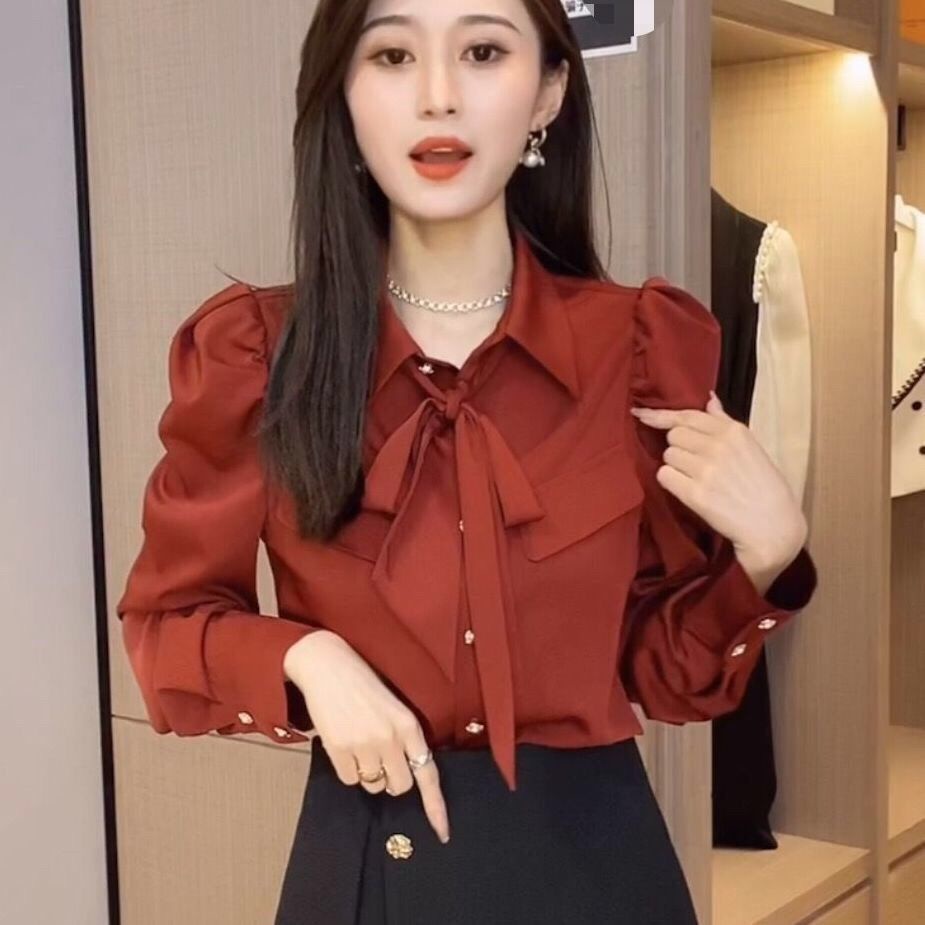 Áo Sơ Mi Tay Dài Phồng Thời Trang Dành Cho Nữ