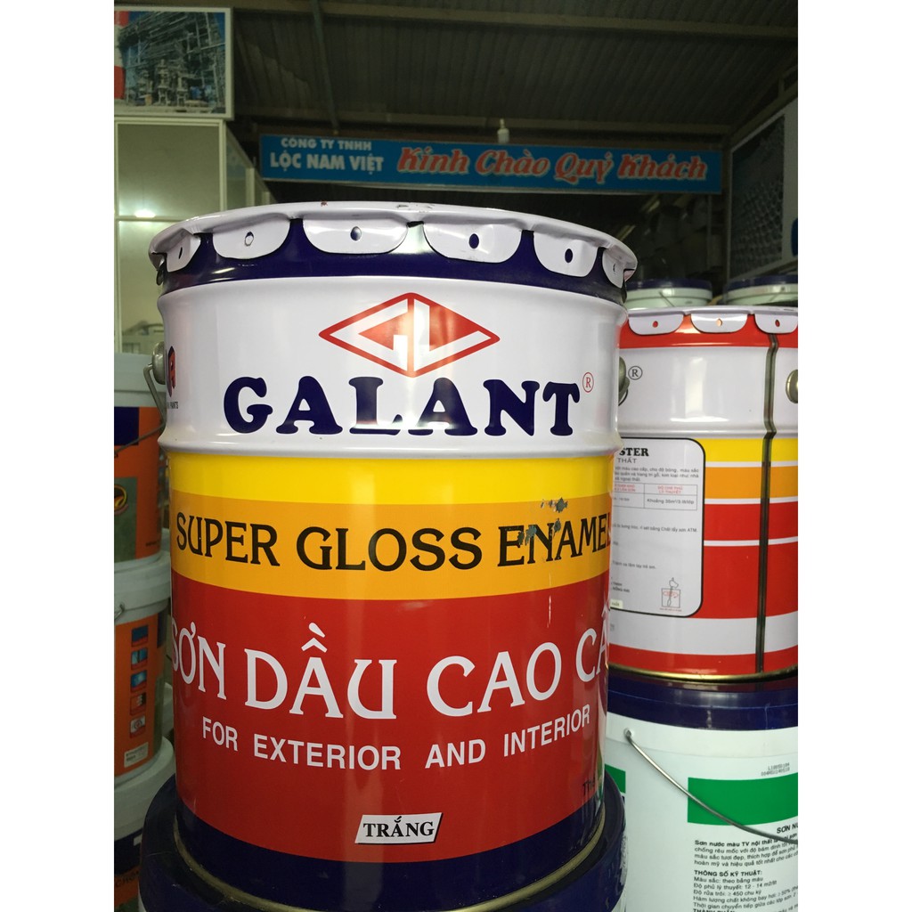 Sơn dầu màu trắng Galant 17,5L