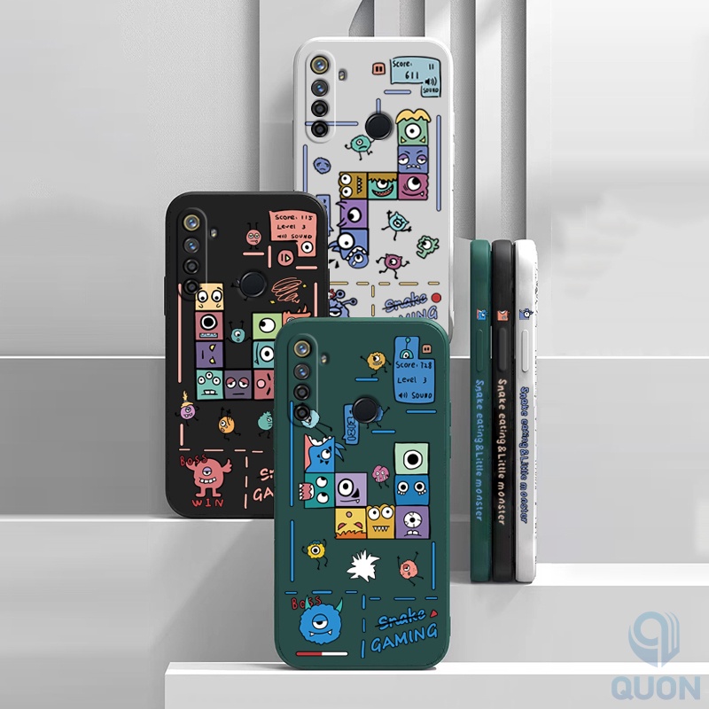 Ốp Điện Thoại Tpu Dẻo Họa Tiết Quái Vật Cho Realme 8 5G/4G 5 6 7 Pro 6i 7i 8i C25 25Y C21Y C25S C15 C12 C20 C21 C11
