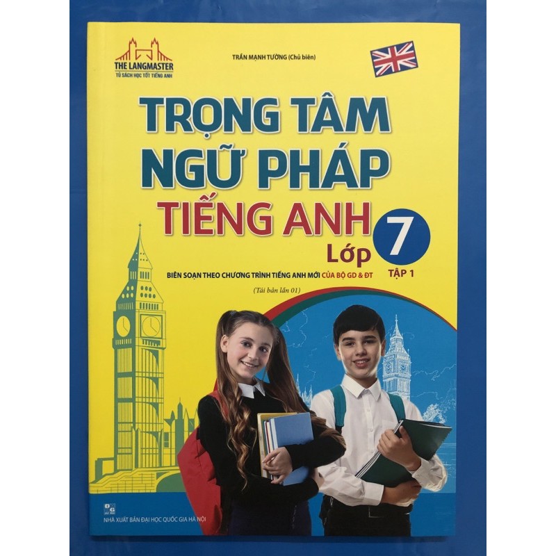Sách - Trọng tâm ngữ pháp tiếng anh lớp 7 (Combo 2 tập)
