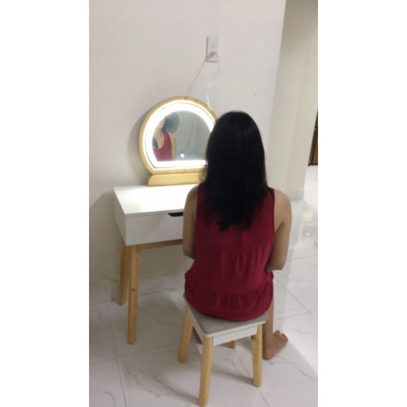 Bàn Trang Điểm Bắc Âu Gương Tròn PC3, hàng có sẵn | BigBuy360 - bigbuy360.vn