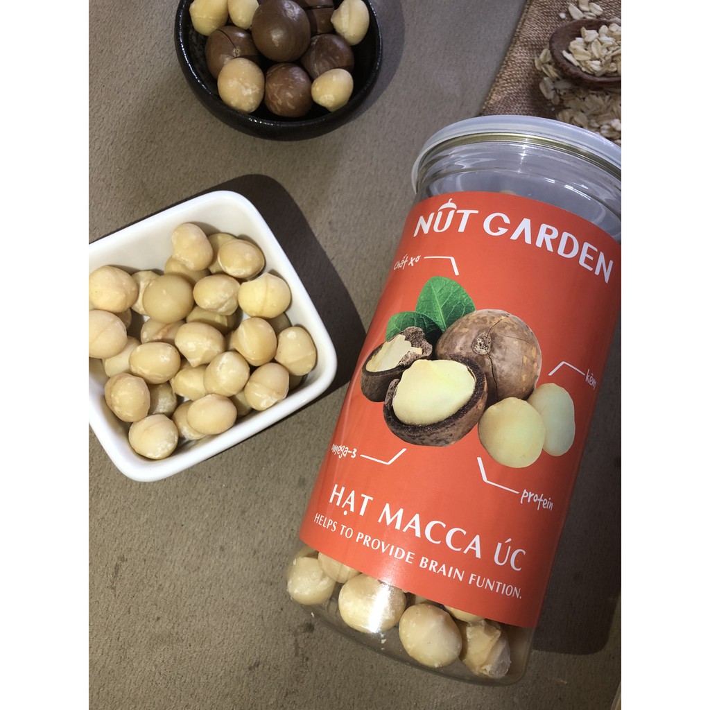 Nhân Hạt Macca Nut Garden - NK Úc - Macca Cao Cấp Đã Tách Vỏ - 200gr, 500gr