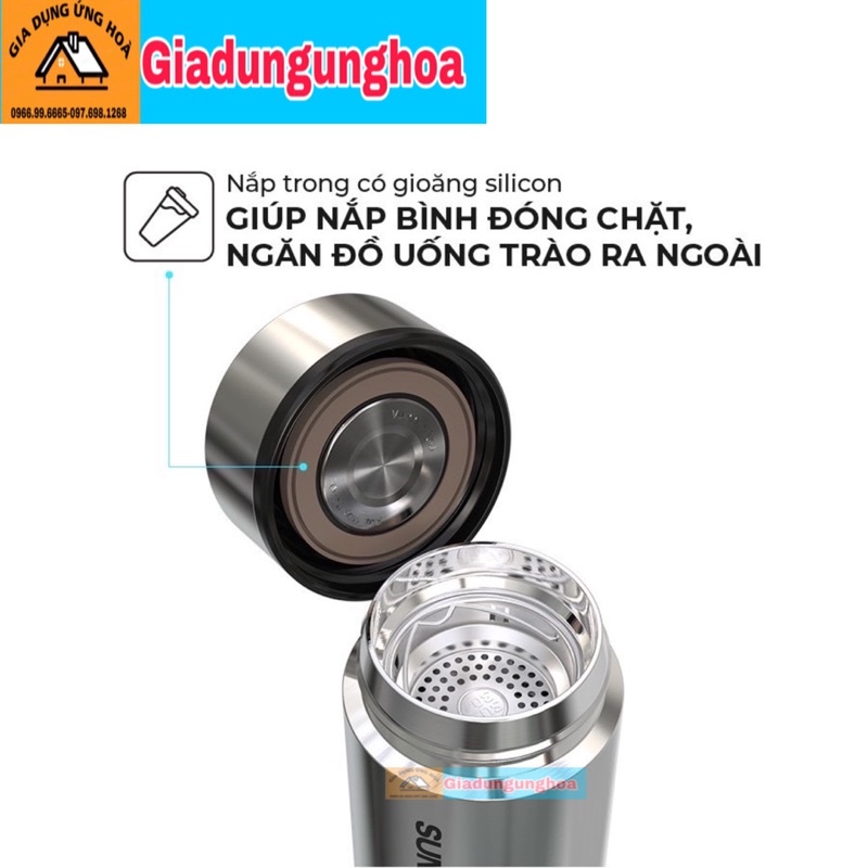 Bình Giữ Nhiệt SUNHOUSE 450ml Hàng Chính Hãng