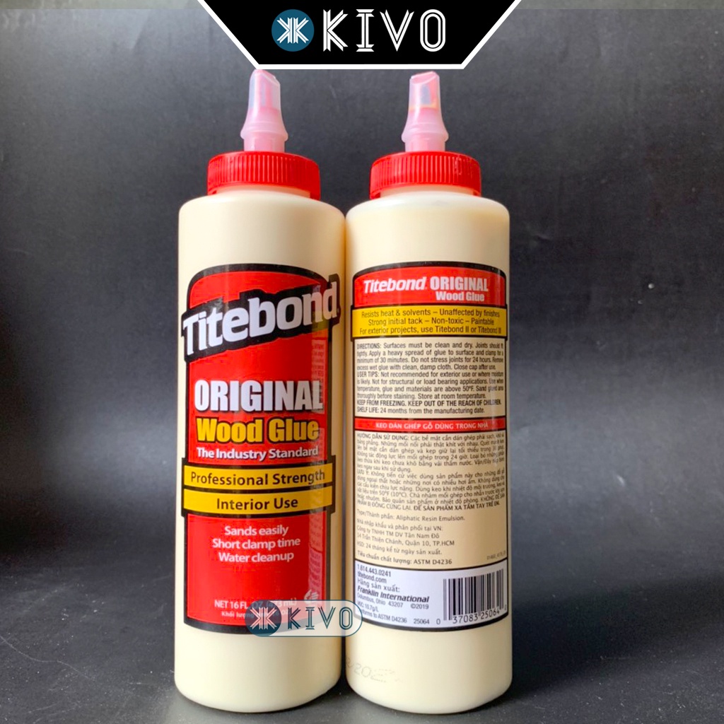 Keo Dán Gỗ Titebond Original Wood Glue Mỹ CHÍNH HÃNG , AsiaBond, ULtraBond Siêu Chắc Siêu Dính Chịu Lực Chịu Nhiệt -Kivo