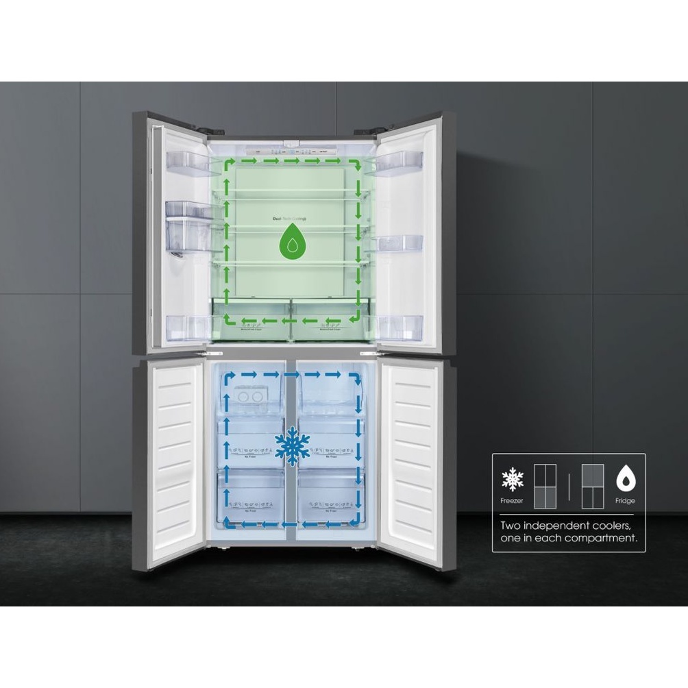Tủ lạnh Casper Inverter 463 lít RM-522VBW - Lấy nước ngoài, 2 dàn lạnh độc lập, Chuông báo, Miễn phí giao hàng HCM