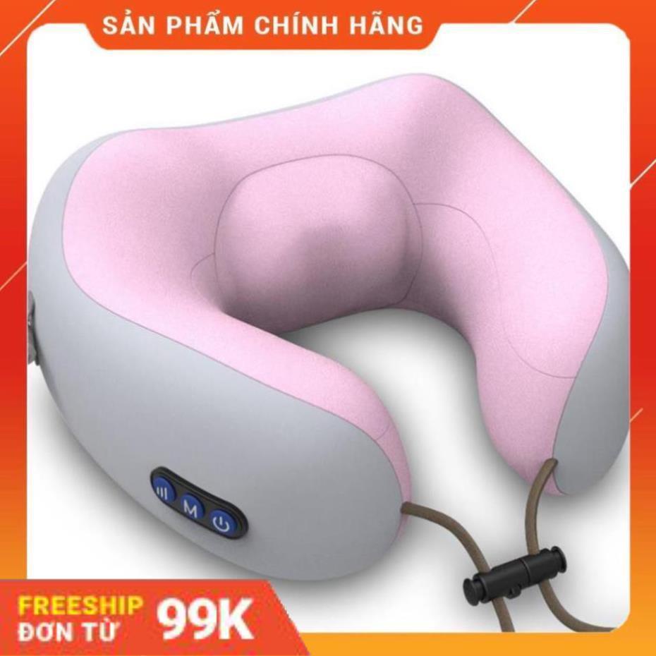 [FreeShip99K] Gối Massage Vòng Cổ Chữ U 360 Đa Năng - Hỗ Trợ Mát Xa Vùng Cổ Vai Gáy