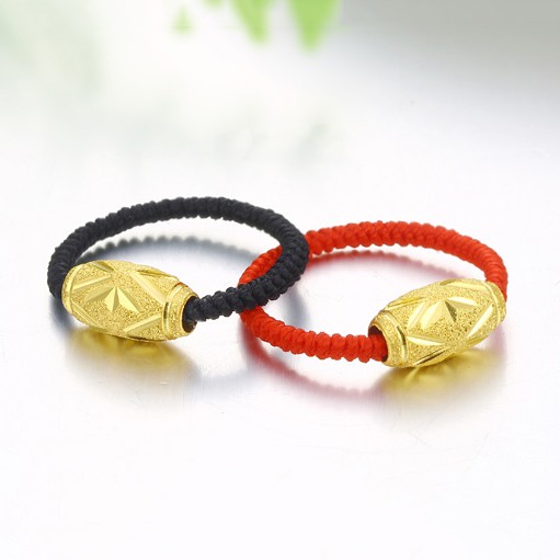 Nhẫn handmade bi trụ khắc máy Vàng 24k - ANCARAT