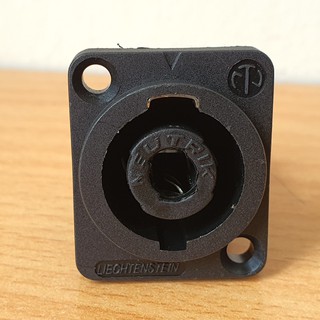 SPEAKON, Jack loa SPEAKON, Jack cái, 4 tiếp điểm, khóa kim loại, 26 * 31 * 33,6mm