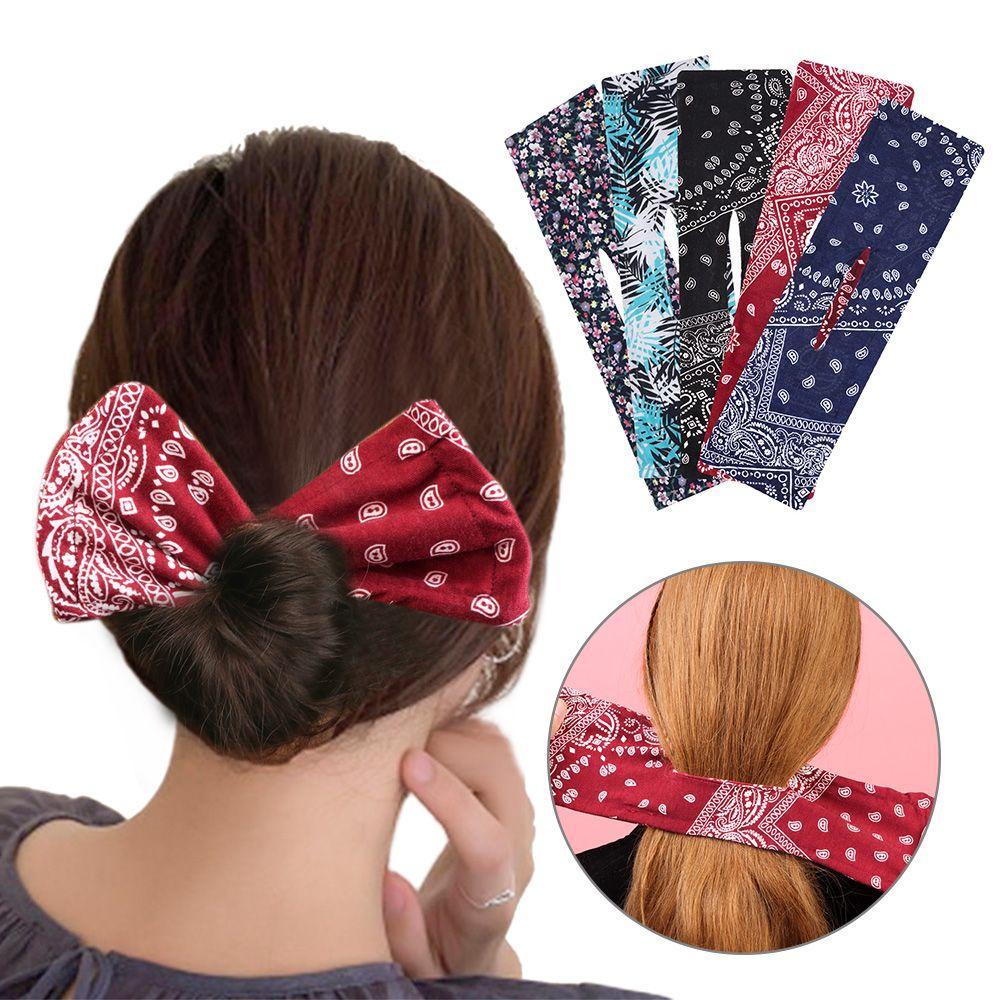 Dây Cột Tóc Đính Nơ Phong Cách Cổ Điển DIY