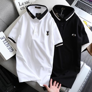 Áo polo nam tay ngắn DoHo, áo cổ trụ nam viền cổ nổi bật, chất cotton dày dặn, hàng xuất khẩu, lên dáng chuẩn đẹp