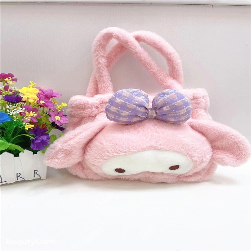 Sanrio Túi Xách 8 Inch Hình Cinnamoroll Nhồi Bông Phong Cách Nhật Bản Đáng Yêu