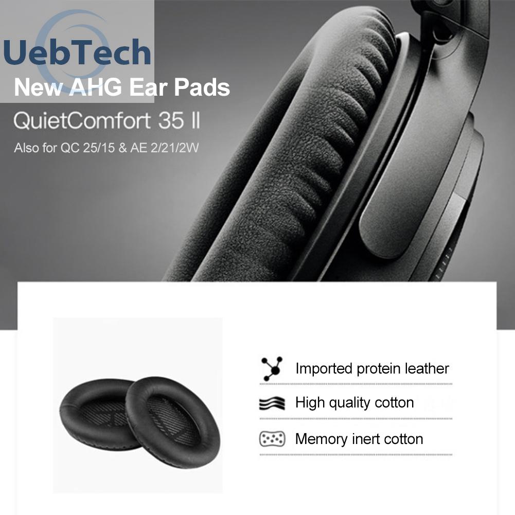 Uebtech 1 Pair Replacement Ear Cushions Pads for BOSE QuietComfort 35 25 Headphones
