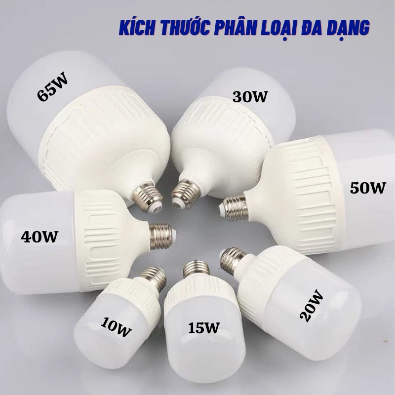 Bóng Đèn Led Trụ Tròn Đui Xoáy Ánh Sáng Trắng Siêu Sáng Tiết Kiệm Điện ĐÈN DAIKI