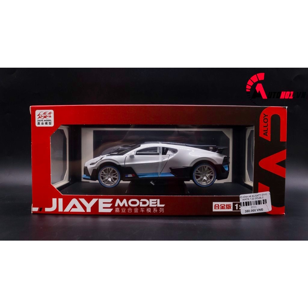 MÔ HÌNH XE BUGATTI DIVO WHITE 1:22 DOUBLE HORSES 7711