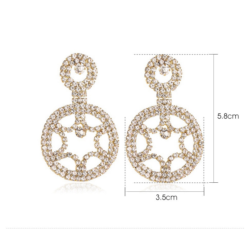 Elegant Rhinestone Butterfly Earrings Korean Style Sweet Earring Stylish Dangles #5040