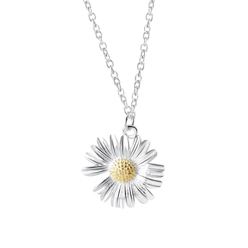 Vòng cổ Mặt Hình Hoa Cúc Nhỏ Đơn Giản Thời Trang Cho Nữ