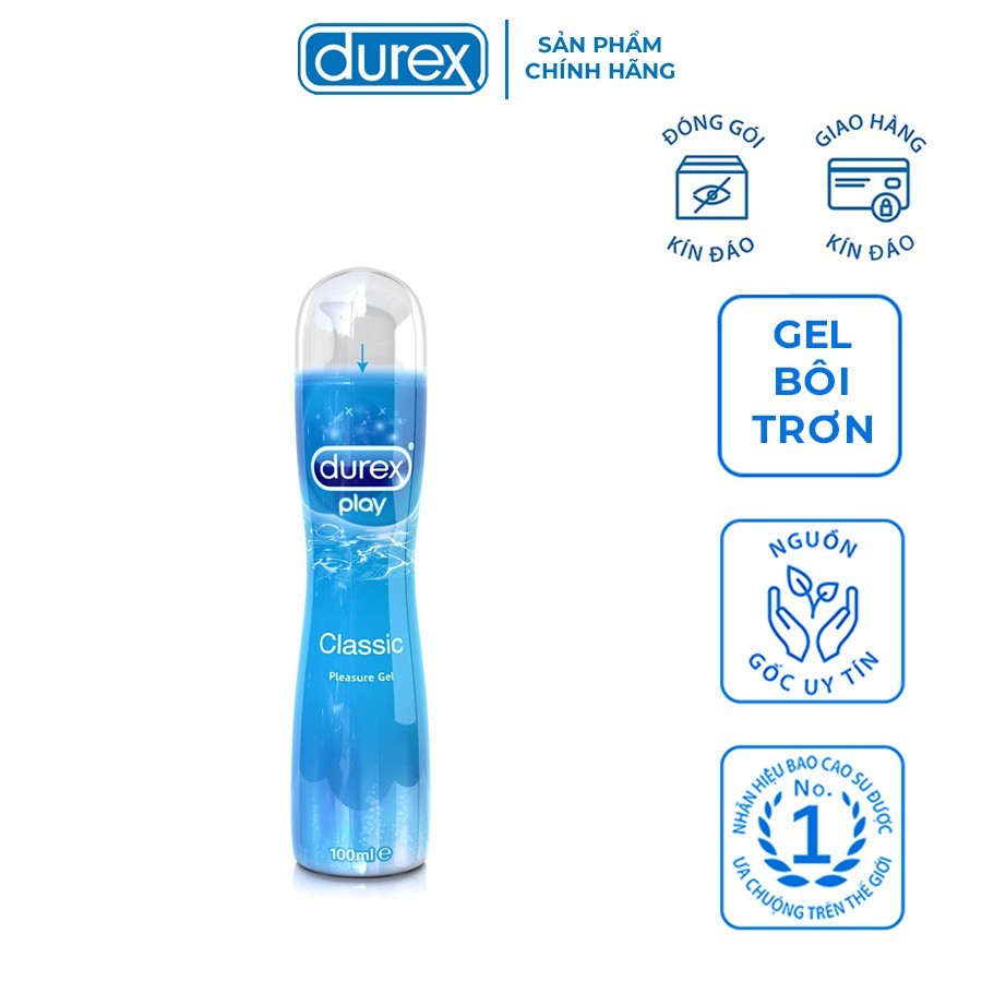 Gel Bôi Trơn Durex Play 100ml siêu trơn kháng khuẩn