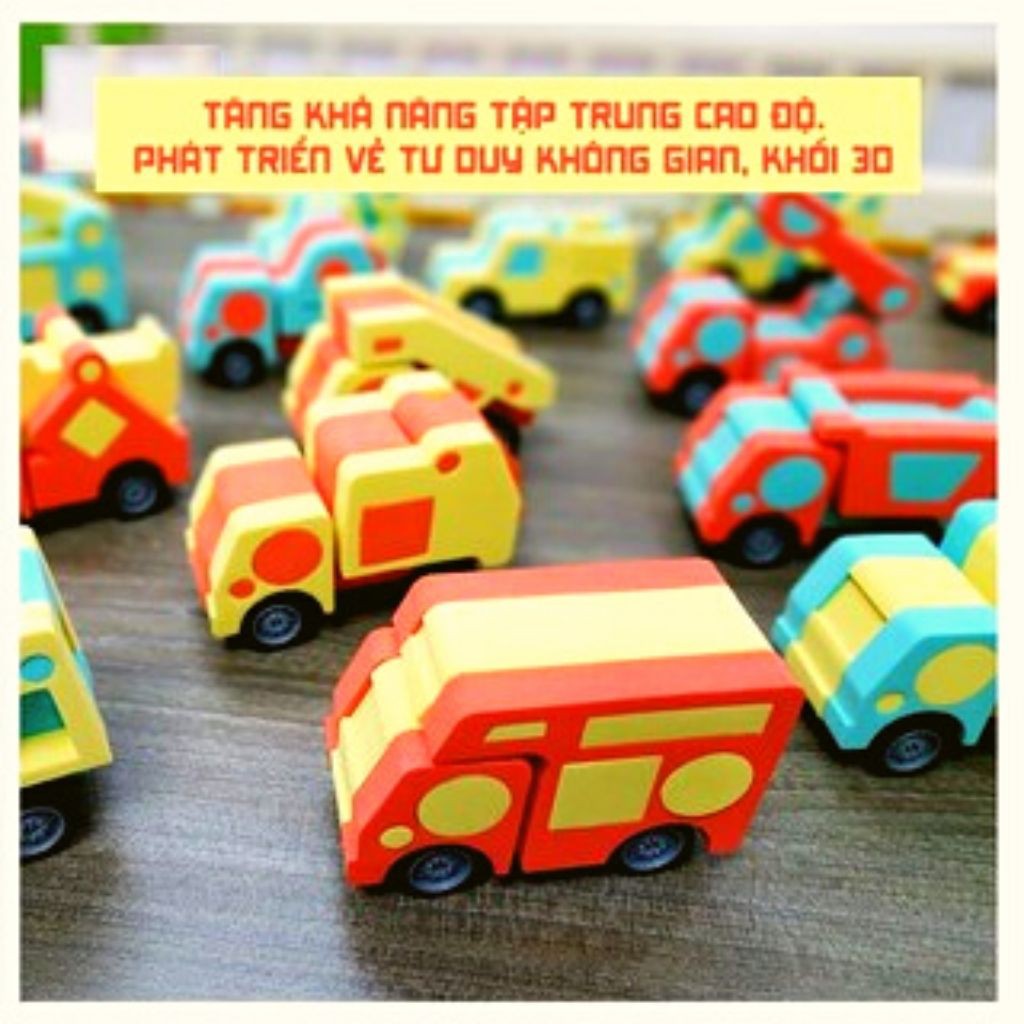 Đồ Chơi Xếp Hình Sáng Tạo-Ghép Hình, Lắp Ráp Đồ chơi giúp con phát triển Tư Duy Thông Minh, Học Màu-Hình Khối ,LGFX
