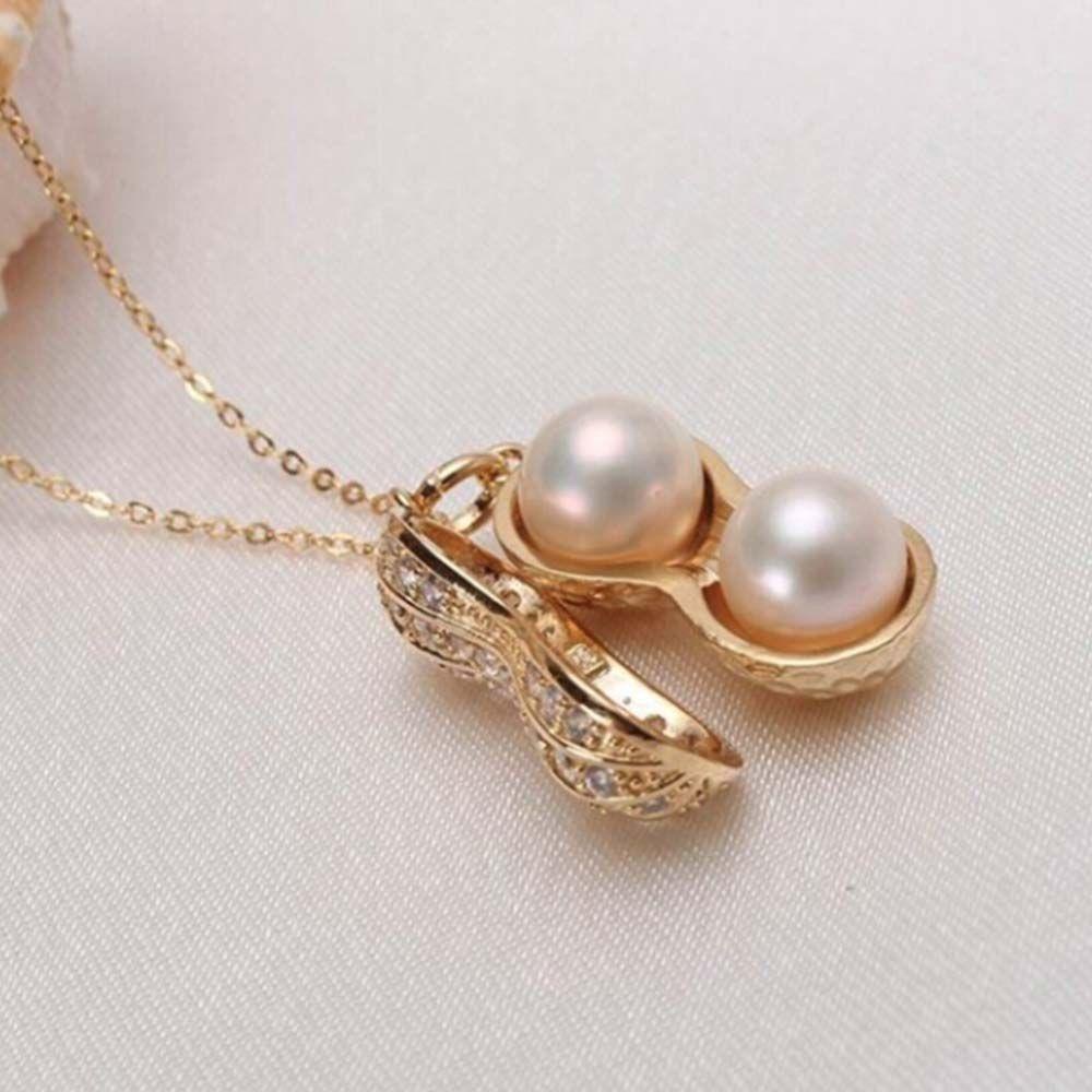 Vòng cổ Mặt Hình Hạt Đậu Phộng Dễ Thương Cho Nữ