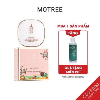 Phấn Phủ CUSHION trang điểm chống nắng LỰU SÂM MOTREE - NATURAL SUN CUSHION SPF 50+ Tặng Kèm Quà