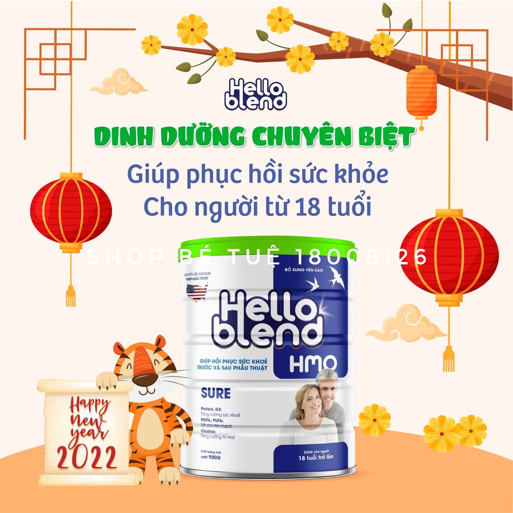 Sữa Bột Hello Blend Dinh Dưỡng Chuyên Biệt Cho Người Lớn