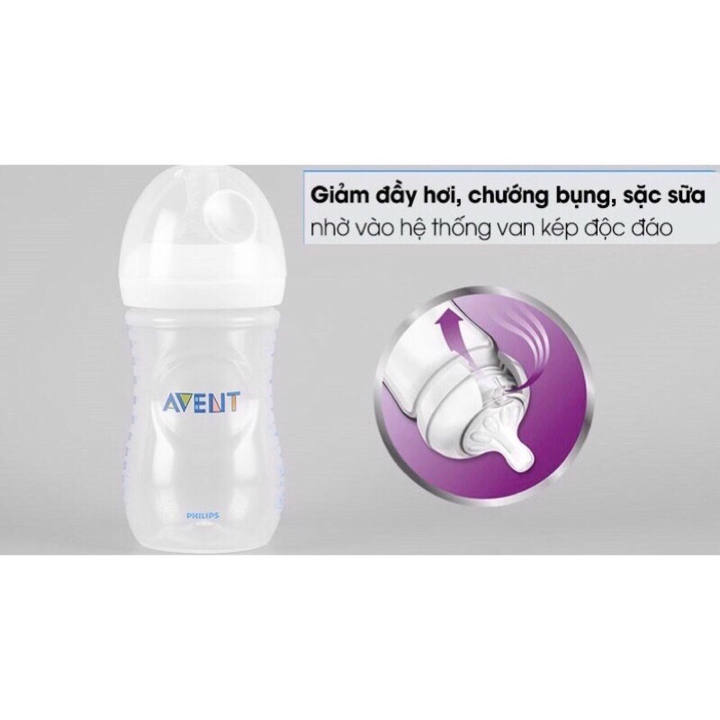 Bình sữa Avent Nature 60ml/125ml/260ml/330ml