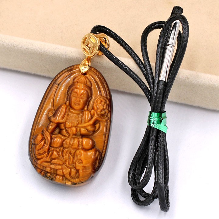 Mặt dây chuyền Phật Bồ tát Phổ hiền 3.6 cm - Hộ mệnh tuổi Thìn, Tỵ