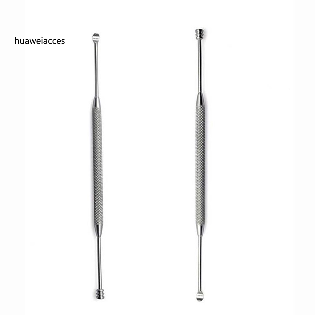 Dụng Cụ Lấy Ráy Tai Hai Đầu Dạng Xoắn Ốc Bằng Thép Không Gỉ HUA