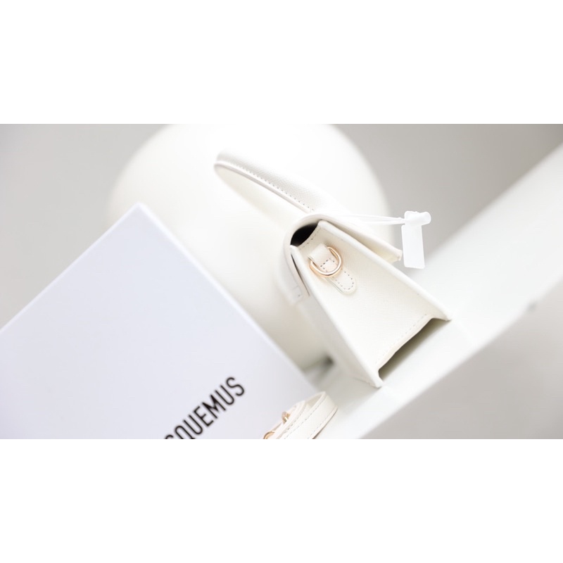 Túi Xách Jacquemus Bản Ngang Trắng Đen Xanh Hồng