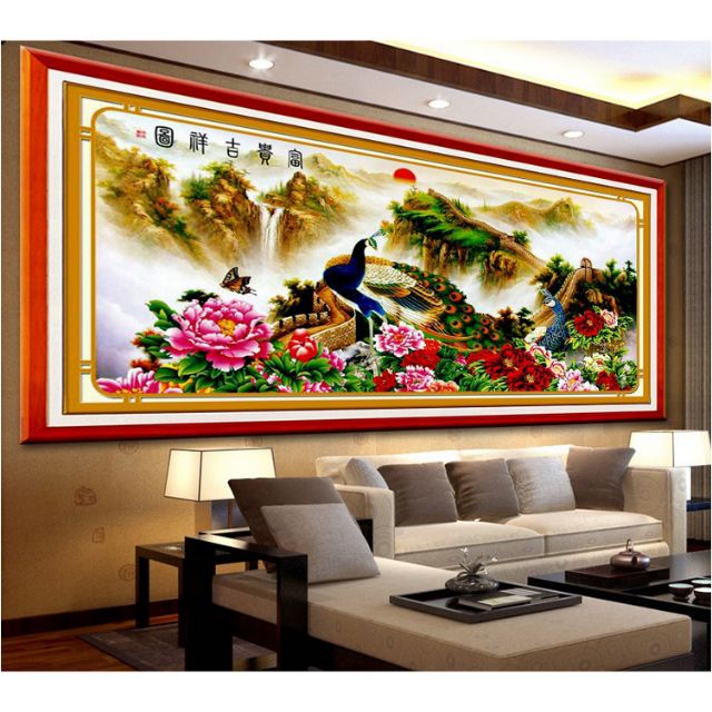 Tranh thêu vạn lý Trường thành ya700(188*100cm