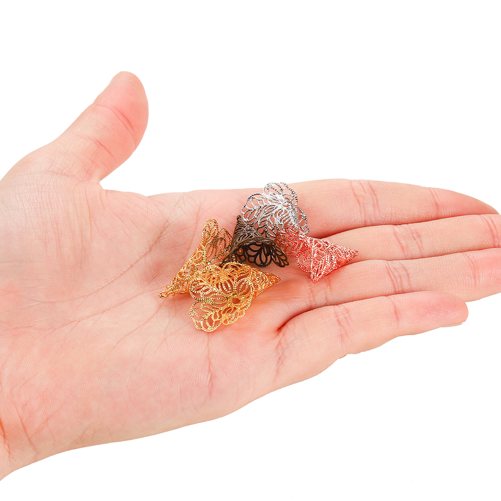 Set 20 charm ST.KUNKKA phụ kiện làm trang sức hình hoa xinh xắn 23x18mm