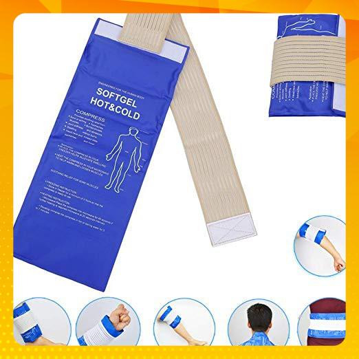 GelPack Túi chườm nóng lạnh UPDATE 2020 có đai quấn hồi phục lật cổ chân, dây chằng đầu gối... 🔥🔥🔥