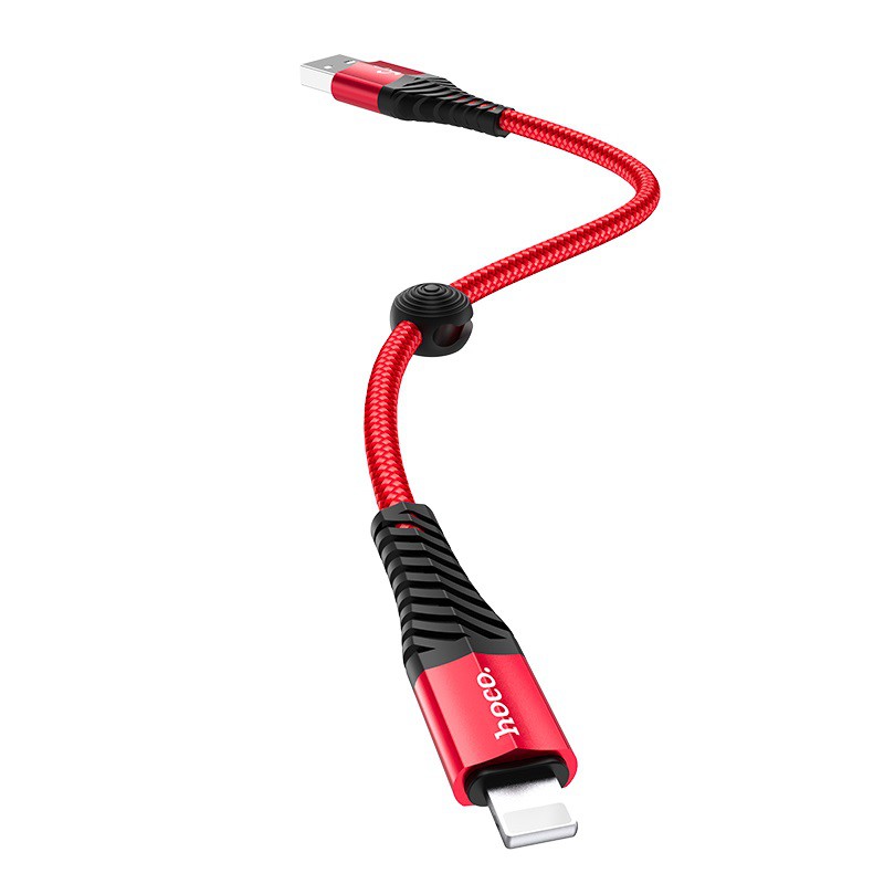 [Hoco Việt Nam] Cáp sạc ngắn HOCO X38 dài 25cm dây bện dù siêu bền | USB to Lightning/ Micro/ Type C - Hàng chính hãng