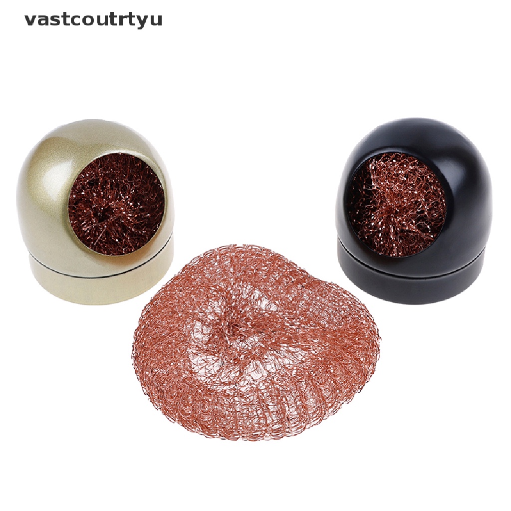 Vas Welding Soldering Solder Iron Tip Cleaner Cleaning Steel Wire With Stand Set n