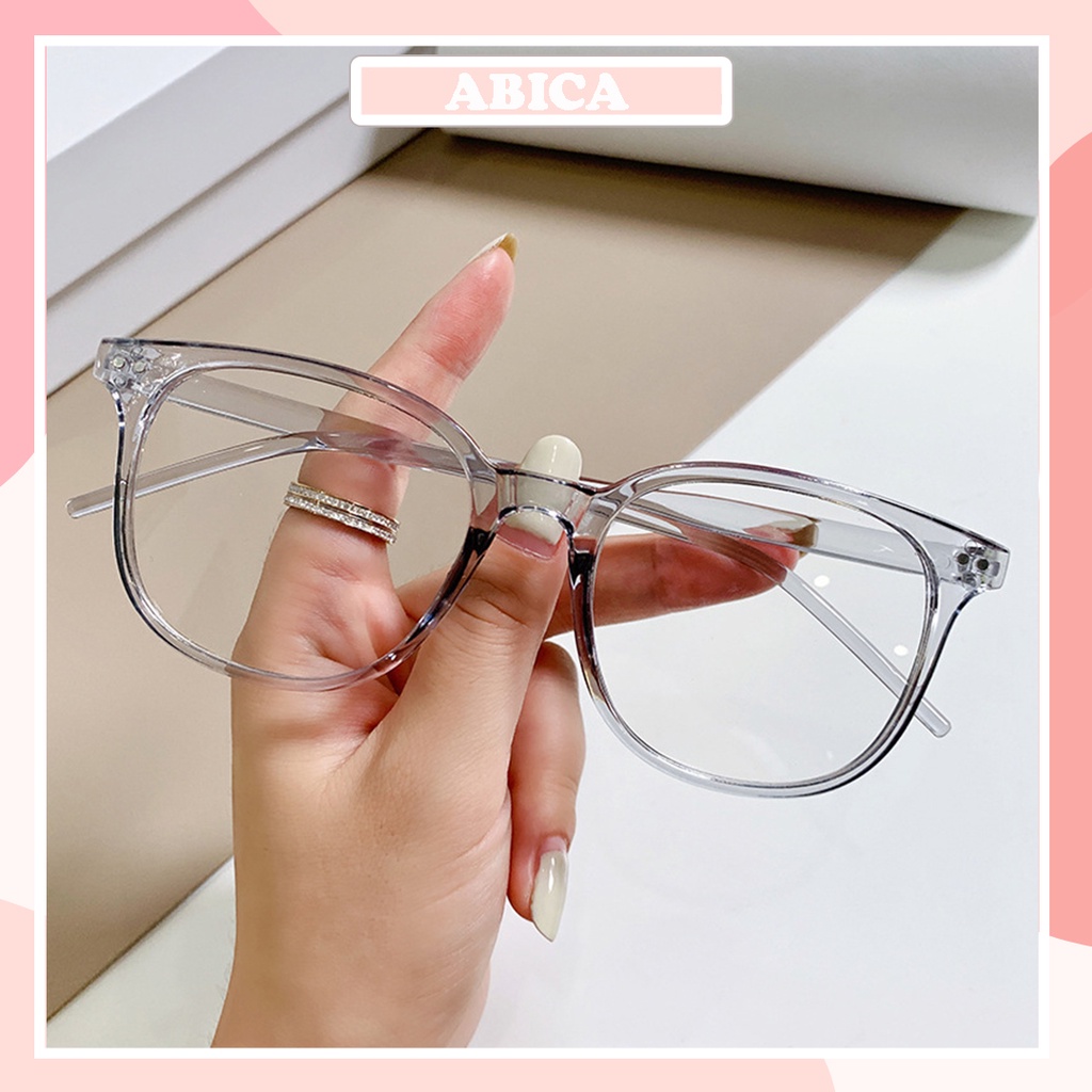 Gọng kính cận nữ nam thời trang phong cách Hàn Quốc chống tia UV mắt kính không độ hai chấm mới nhất 2022 đẹp giá rẻ 101