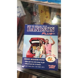 Cao dán say tàu xe thảo dược Bandson plus trong 72h