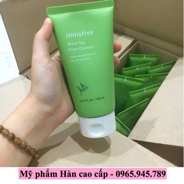 sữa rửa mặt giá rẻ/Freeship từ 150k/ Sữa rửa mặt trà xanh Innisfree hàng xách tay chính hãng